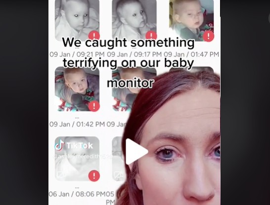 Su cámara de videovigilancia captó una cara que no era la de su bebé y la  imagen se hizo viral - CABROWORLD