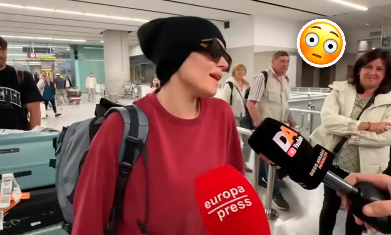 Melody a su llegada a España