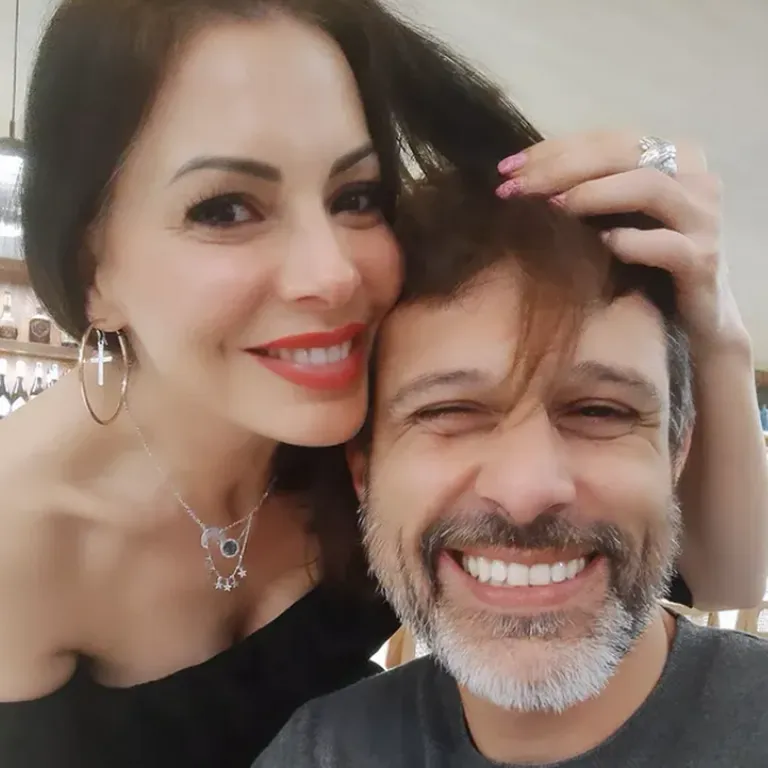 Hugo Pierna y su actual pareja, Irene Gómez